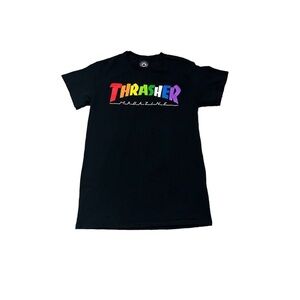 Thrasher Magazine Rainbow Logo Tee Size Small